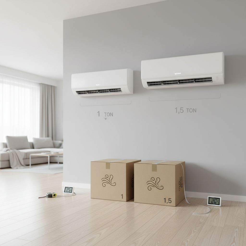 Air Conditioner Capacity Unveiled: 1 Ton vs. 1.5 Ton Cooling Comparison